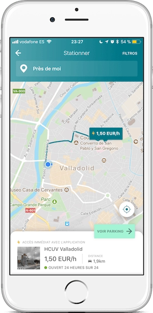 Choisissez où vous voulez vous garer