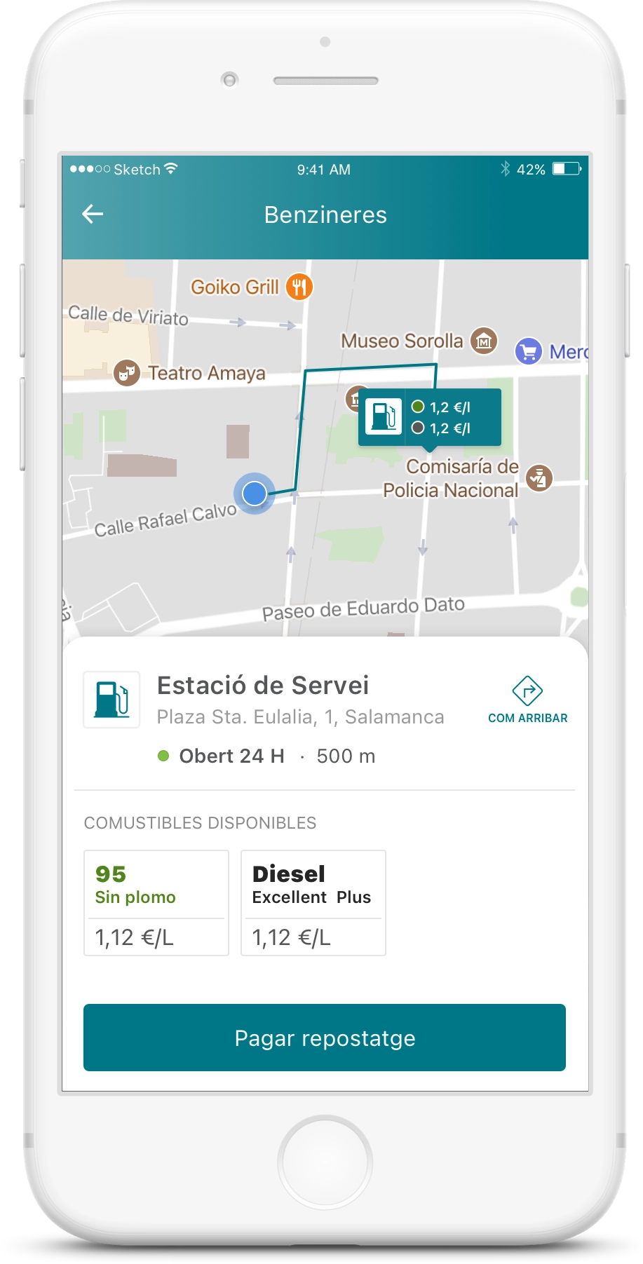Localitza la gasolinera més propera