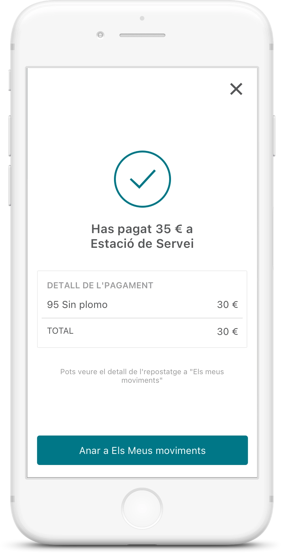 Paga des de l'app